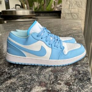 Jordan Sneakers in Light Blue and White